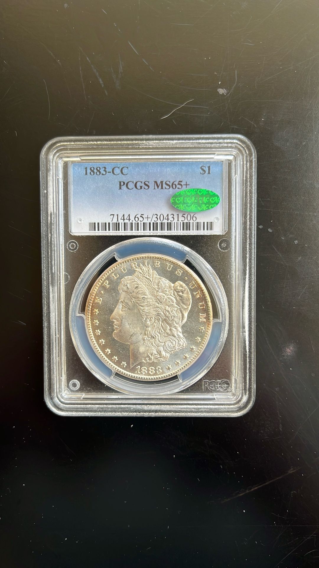 1883 Carson City MS 65+ Morgan, Silver Dollar