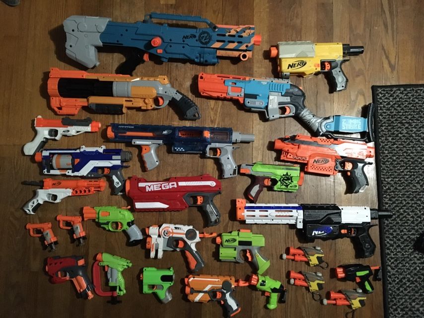 NerfGun Arsenal Lots Of Stuff!