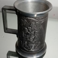 Vintage - Collectible Pewter Mug 6"