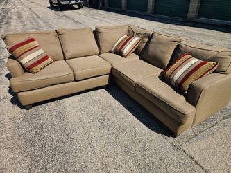 8ft tan sectional