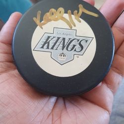 Kelly Hrudey Autographed Puck