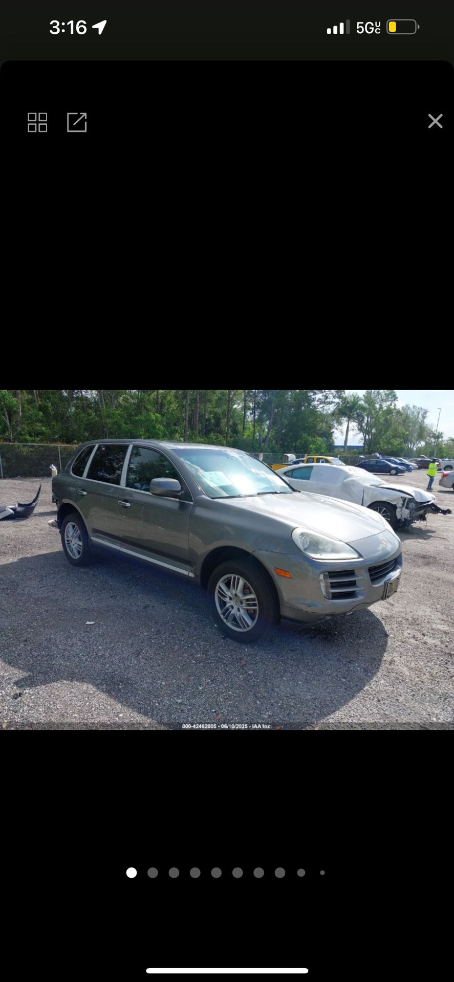 2009 porsche caynne for parts