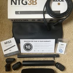 Rode NTG-3B Shotgun Condenser Microphone w/ XLR Cable