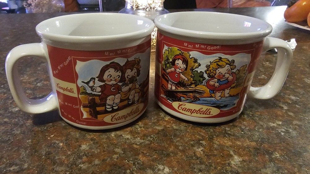 Vintage Campbell Mugs 2 qty