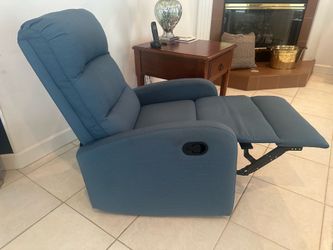 Dark Blue Petite Size Recliner