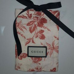 Gucci - Floral Linen Mini Dust Pouch