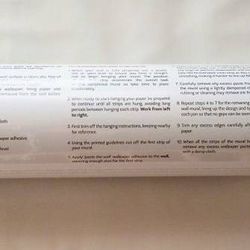 New OHPOPSI "Grey Petals" 9'10" X 7'10" Wall Mural