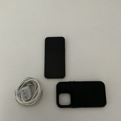 (Description) iPhone 14 Pro Max 128 GB With Otterbox Defender Case And 10 Ft Charger