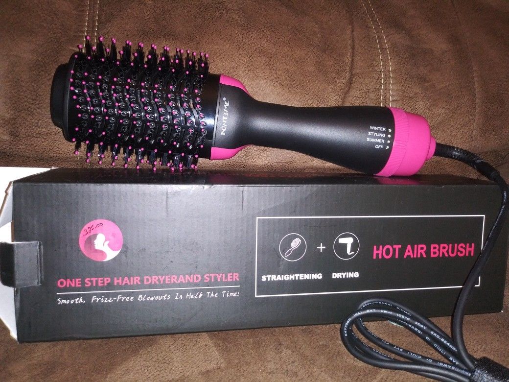 Hot Air Straightener Brush