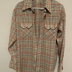 Vintage sherbet western Dee Cee button down