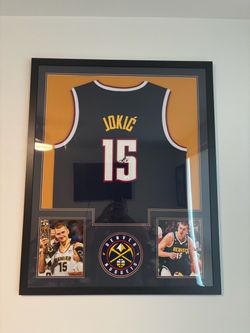 Nikola Jokic Framed Denver Nuggets Signed Jersey