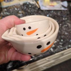 Snowmen Measuring Cups 
