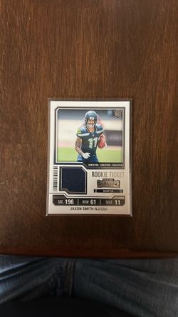 Jaxon Smith-Njigba Contenders Rookie Ticket Relic Card