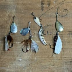 Hildebrandt Fishing Lures Feathered Vintage No's 2-1/2 & 3