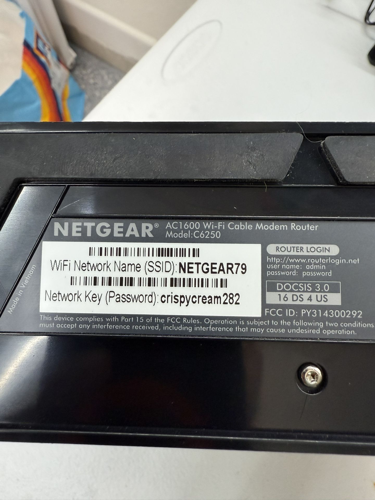 Netgear C6250 WiFi Router