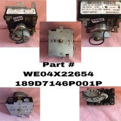 GE FRIGIDAIRE STACKED WASHER/DRYER TIMER SWITCH  Part # WE04X22654 189D7146P001P 
