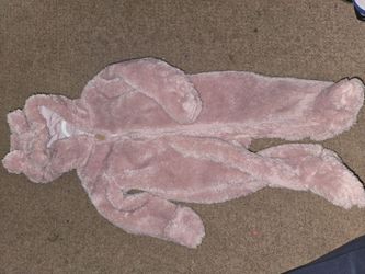 Pink fluffy onesie