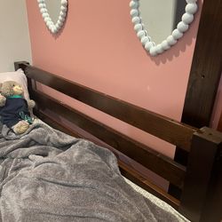 Full Bed Frame, Dresser With Mirror, One Nightstand 