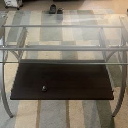 Glass Computer Table 