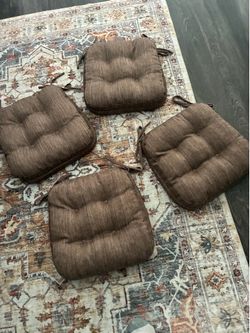 Brand New- Set of 4 Chair Cushions-Dual Layer Foam