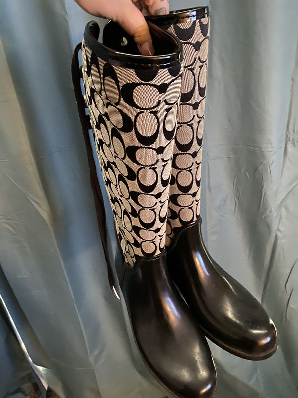 Coach Rain Boots size 9 for Sale in Upland, CA - OfferUp