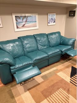 Green 115 inch couch