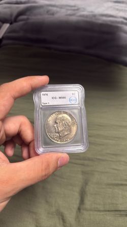 1976 Eisenhower Dollar ICG MS66 Type 1