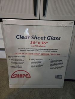 Clear sheet glass 30x32
