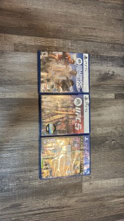 PS4/PS5 Game Bundle — UFC 5 + CFB 25 + GTA 5 🎮