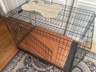 Large Dog Crate + FREE Bed & Feeding Pad