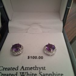 Earings ( Amethyst) 