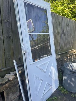 Free. Storm door