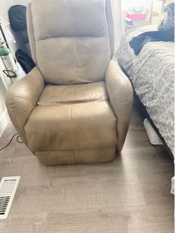 Leather recliner
