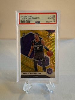 2020 Panini Mosaic - Tyrese Haliburton #204 Gold Wave Mosaic Prizm 🔥PSA 10🔥 (RC)