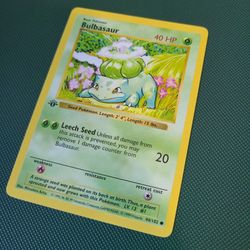 Shadowless 1st Edition Bulbasaur #44 (1)