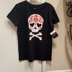 Girls New Halloween Shirt Size 10/12