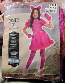 Cheshire Cat Girls Halloween Costume Child X-Large