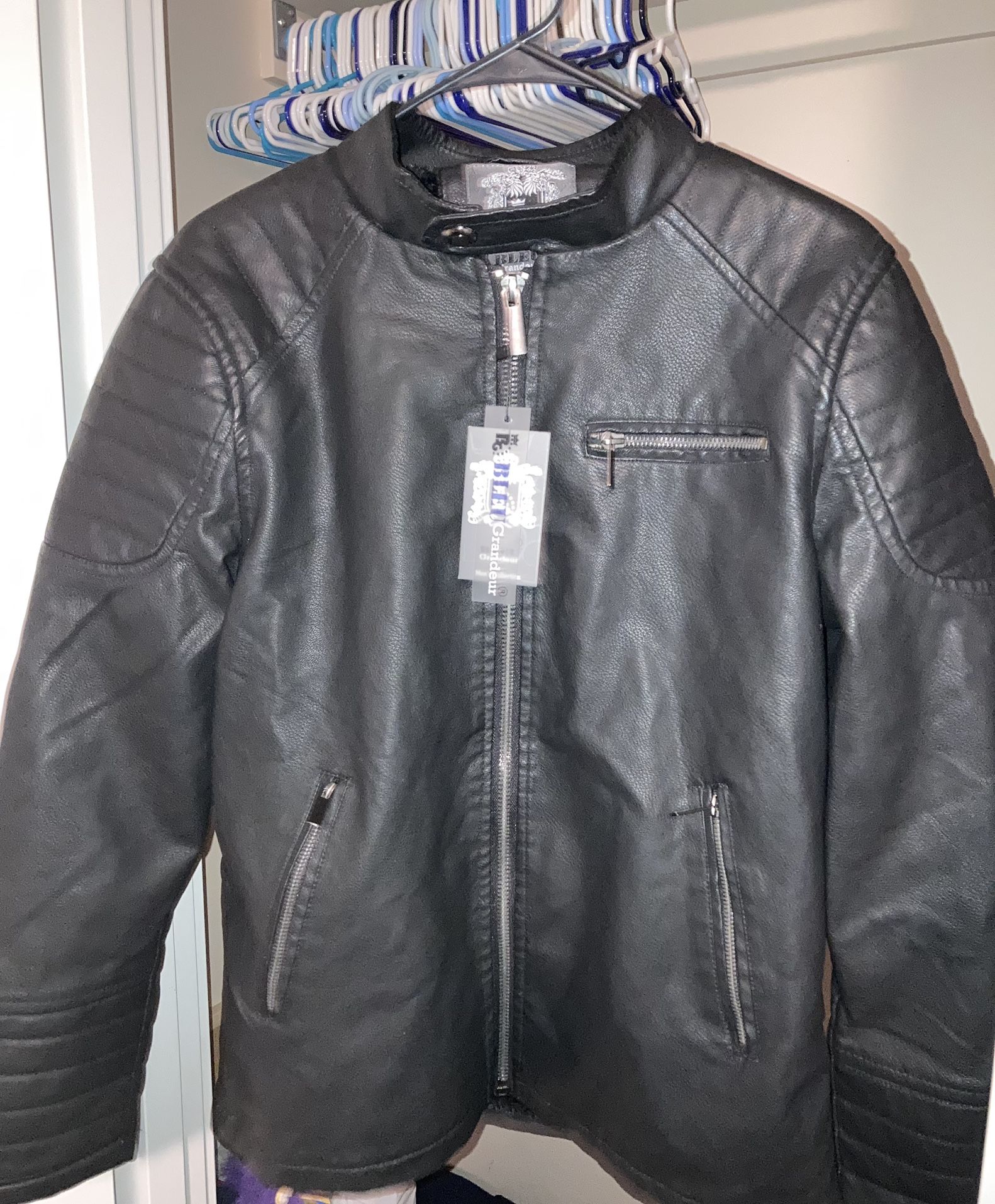 BLEU Gandeur Leather Jacket