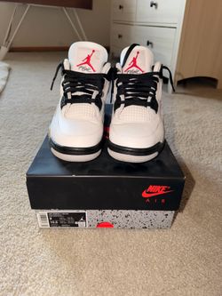 Retro 4 white cement