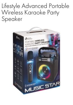 Lifestyle Advanced Portable Wireless Karaoke Party Speaker