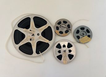 Lot of 4 Vintage 1959, 60 Color 8mm Home Movies 7", 3" & 4" Reels Family