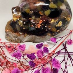 Crystal Skull Orgonite Handmade Beautiful & Powerful 