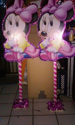 baby minnie mouse stands