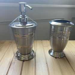 Tooth Brush Holder And Soap Didpenser