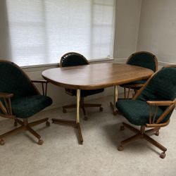Dining, Kitchen, Card Table & Chairs On Wheels