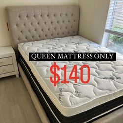 QUEEN SIZE PILLOW TOP BAMBOO BRAND MATTRESS NEW 