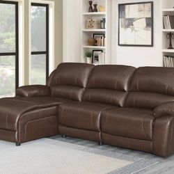 Leather Sectional In Stock 