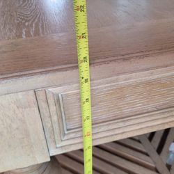 Heavy Duty Real Oak Coffee Brake And Side Table 