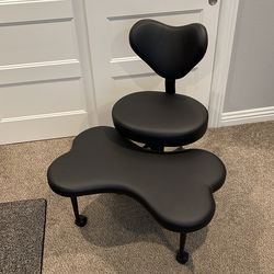 Put together but never used- black faux leather