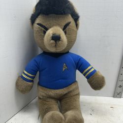 Vintage Mr. Spock Star Trek TOS Applause 1996 Plush 16" Vulcan Teddy Bear #F7